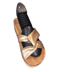 Danskin faith metallic wedge